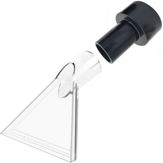 Large 7-1/2" Width Clear Head with 2-1/2" Adapter for Upholstery & Carpet Cleaning and Auto Detailing