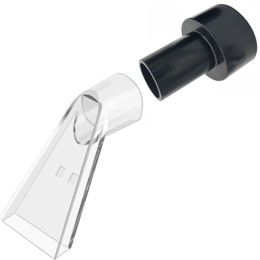 Small 3-1/2" Width Clear Head with 2-1/2" Adapter for Upholstery & Carpet Cleaning and Auto Detailing